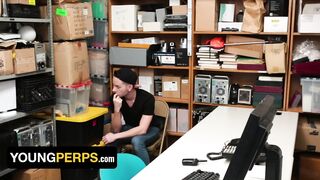 Officer Nick Fitt Takes Full Control Over Skinny Boy’s Asshole For Stealing A Dildo – Young Perps